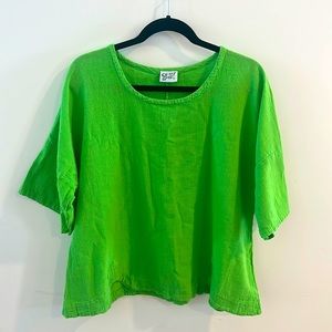 OH MY GAUZE | green SPRING top | size 2 | size large/XL 💚